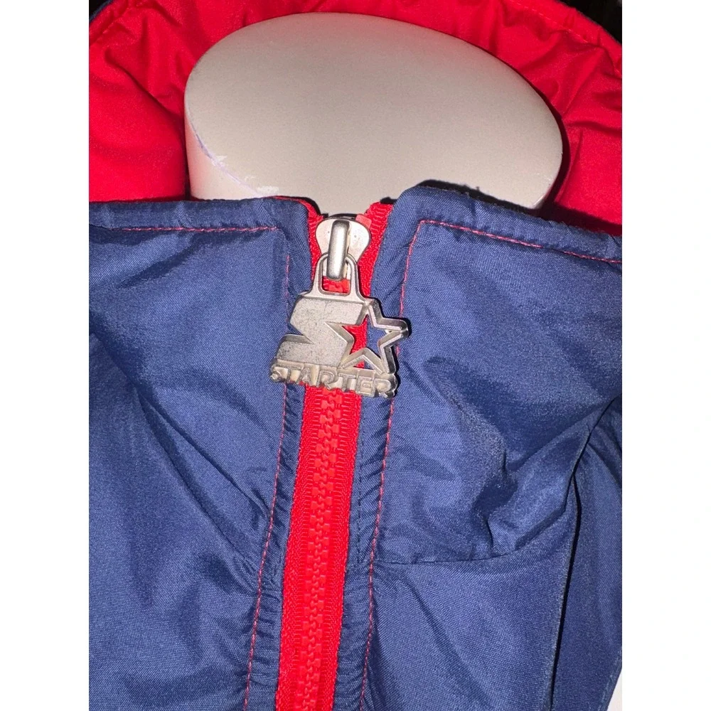 Vintage Starter USA Olympic Team Puffer Jacket XL Red White Blue Colorblock - Picture 4 of 9